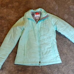 Women’s Columbia Size S Interchange Omni-Heat Lined Teal Full Zip-Up Jacket